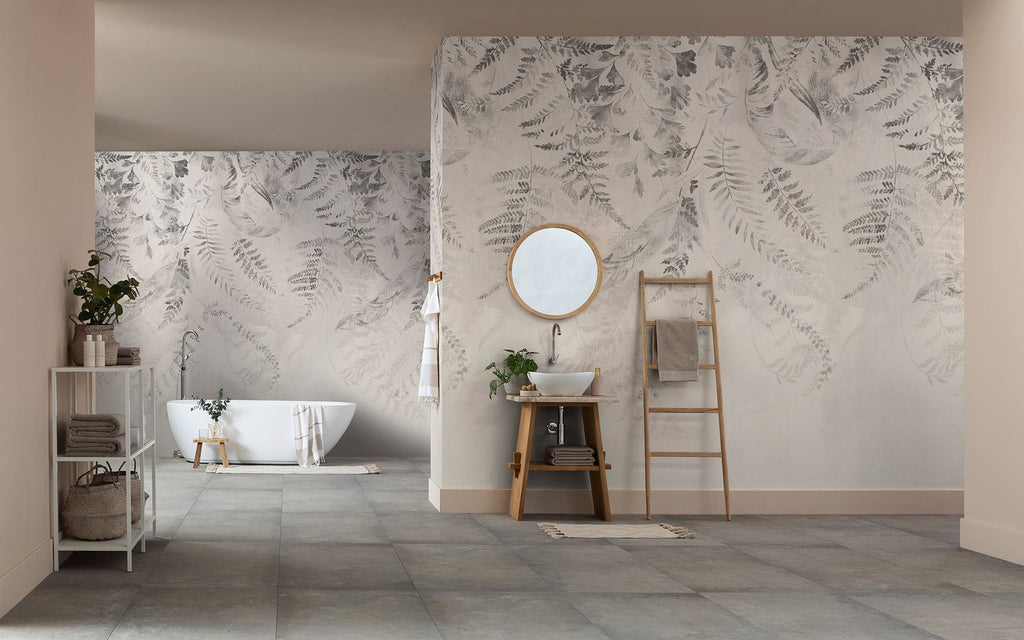 Beautifully wallpapered room